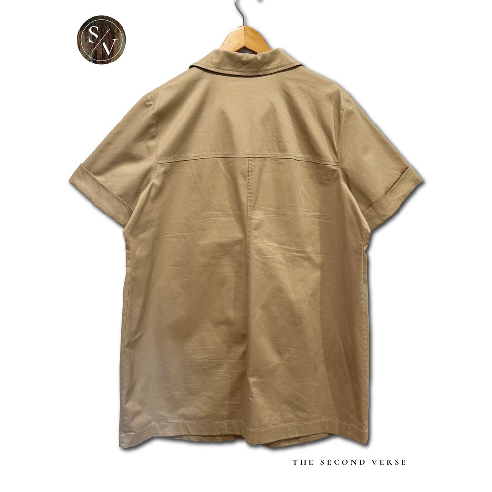 J. Crew Gamine Utility Shirtdress Stretch Twill BY836 Size 20 - Picture 3 of 11
